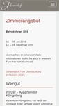 Mobile Screenshot of johannishof.eu